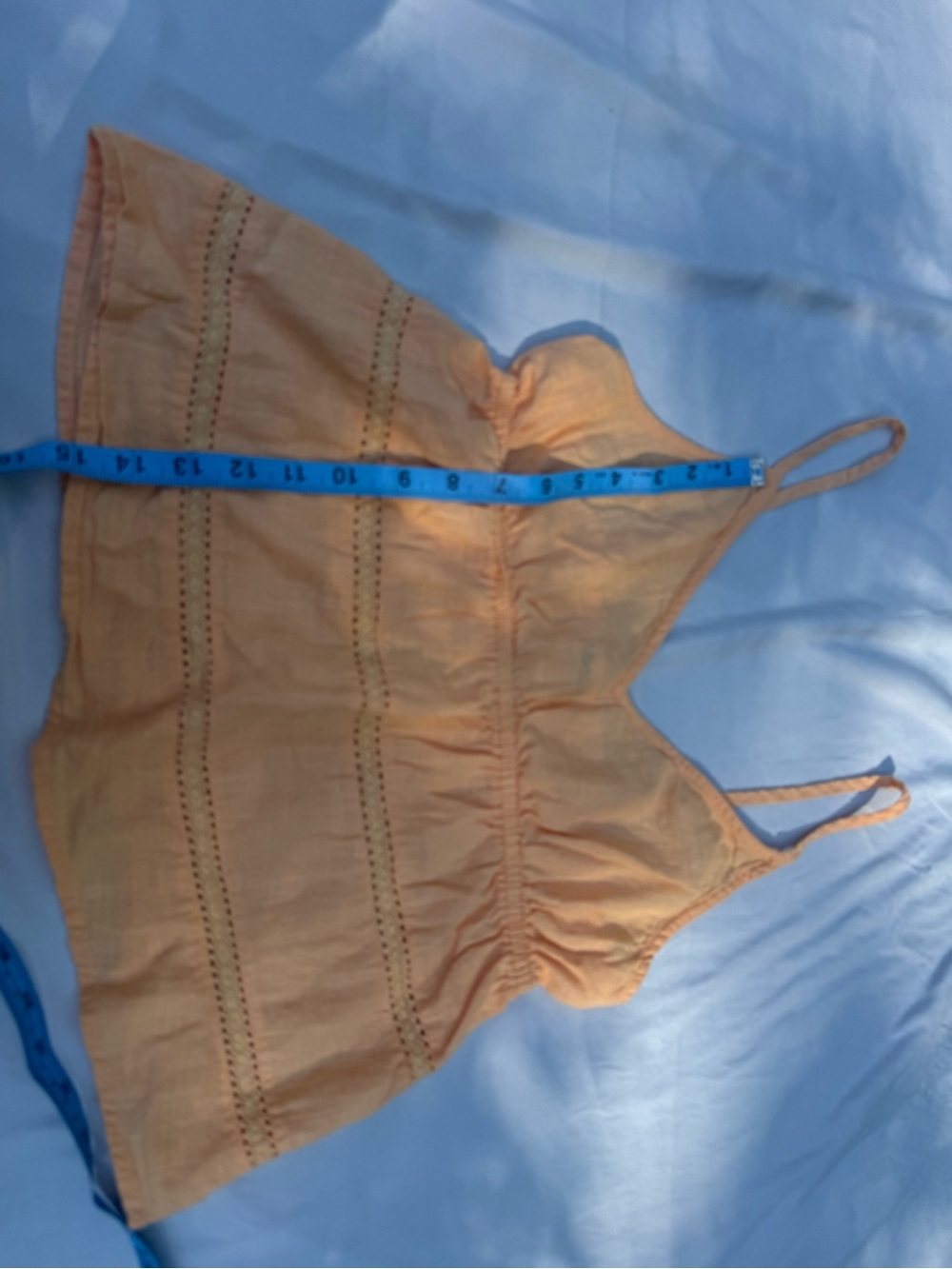 Abound Peach Eyelet Spaghetti-Strap Camisole Top
